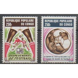 Congo (Republic of) - 1974 - Nb PA188 - PA192 - Soccer World Cup