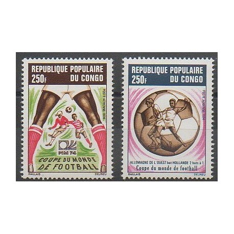 Congo (République du) - 1974 - No PA188 - PA192 - Coupe du monde de football