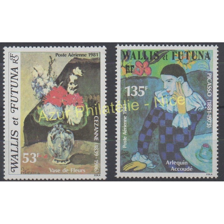 Stamps - Theme paintings - Wallis and Futuna - Airmail - 1981 - Nb PA 110/ PA 111