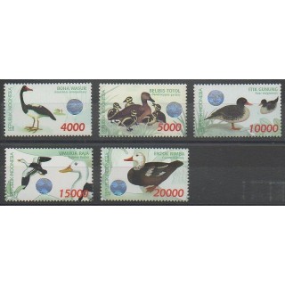 Stamps - Indonesia - 1998 - Nb 1647/1651 - Birds