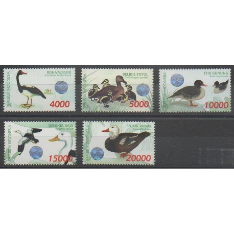 Indonésie - 1998 - No 1647/1651 - Oiseaux