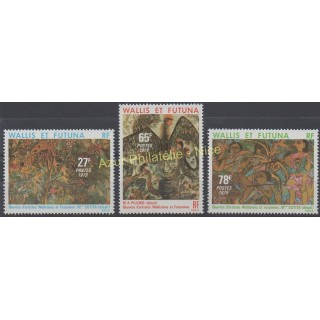 Timbres - Thème tableaux - Wallis et Futuna - Poste - 1979 - No 245/247