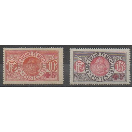 Saint-Pierre et Miquelon - 1915 - No 105/106