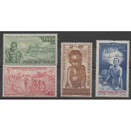 Afrique Equatoriale Française - 1942 - No PA10/PA13