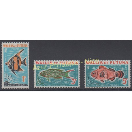 Wallis and futuna - 1963 - Nb T37/T39 - Fishes