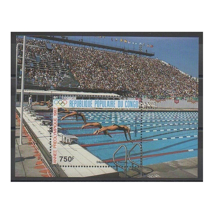 Timbres - Congo (République du) - 1987 - No BF41 - Jeux Olympiques d'été