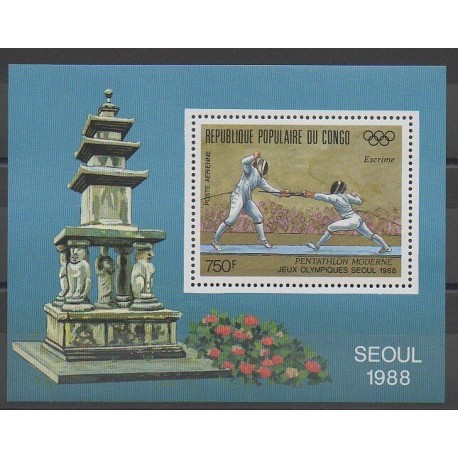 Congo (République du) - 1988 - No BF43 - Jeux Olympiques d'été