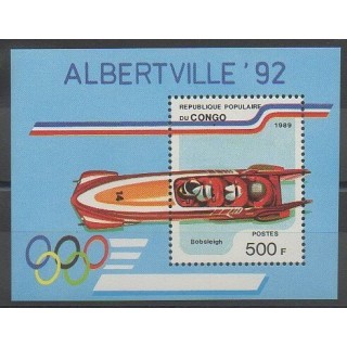 Timbres - Congo (République du) - 1989 - No BF45 - Jeux olympiques d'hiver