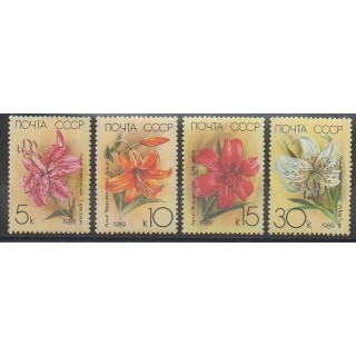 Timbres - Russie - 1989 - No 5610/5613 - Fleurs