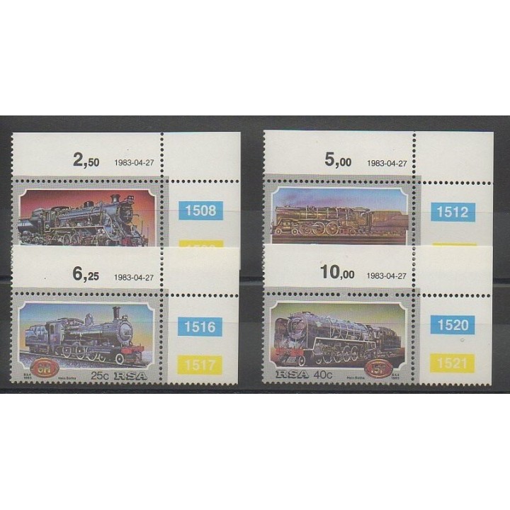 Timbres - Afrique du Sud - 1983 - No 535/538 - Chemins de fer