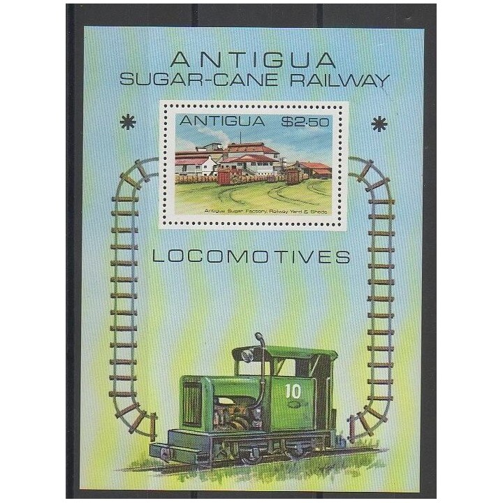 Stamps - Antigua - 1981 - Nb BF53 - Trains