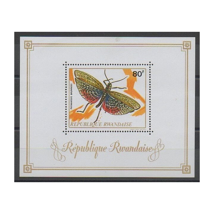 Stamps - Rwanda - 1973 - Nb BF27 - Insects