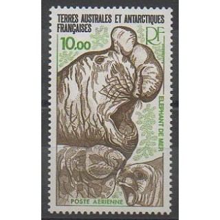 Timbres - TAAF  - Poste aérienne - 1978 - No PA55 - Mammifères - Animaux marins