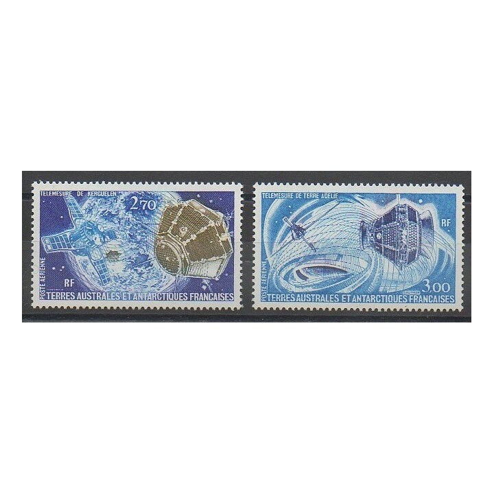 Stamps - French Southern and Antarctic Lands - Airmail - 1977 - Nb PA49/PA50 - Telecommunications
