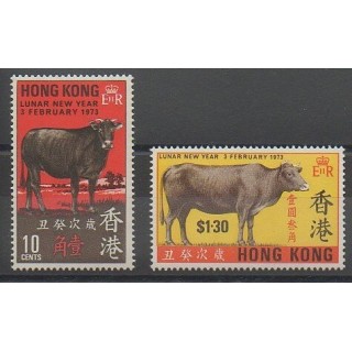 Stamps - Hong Kong - 1973 - Nb 264/265 - Mamals