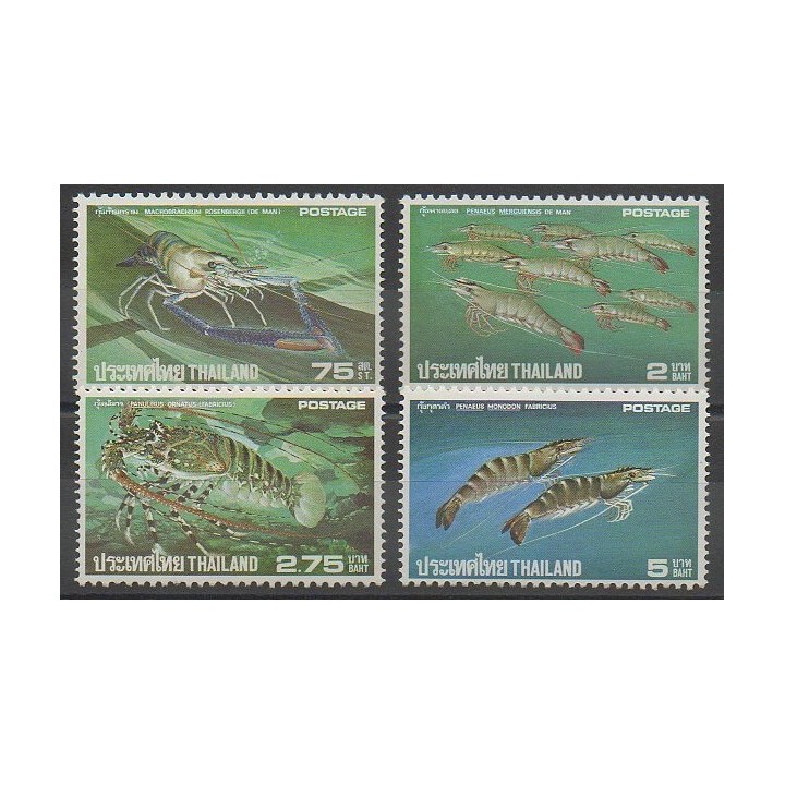 Stamps - Thailand - 1976 - Nb 774/777 - Sea animals