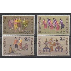 Thailand - 1969 - Nb 517/520 - Costumes 