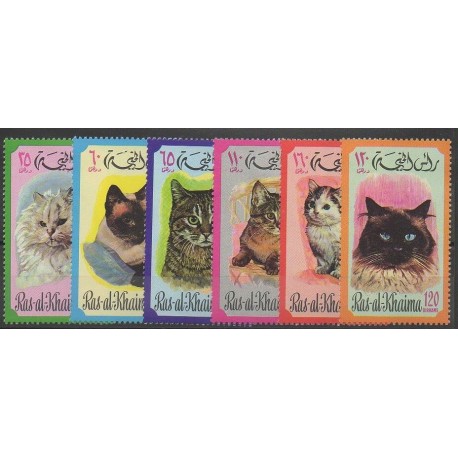 Emirats arabes unis - Ras Khaïma - 1971 - No 67 - Chats