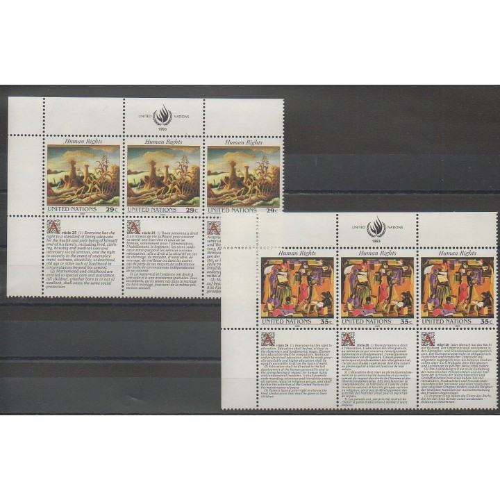 Stamps - United Nations (UN - New York) - 1993 - Nb 635/640 - Human Rights