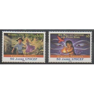 Timbres - Nations Unies (ONU - Vienne) - 1996 - No 238/239 - Enfance