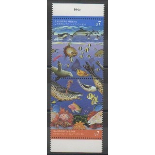 Stamps - United Nations (UN - Vienna) - 1992 - Nb 139/140 - Environment - Sea animals