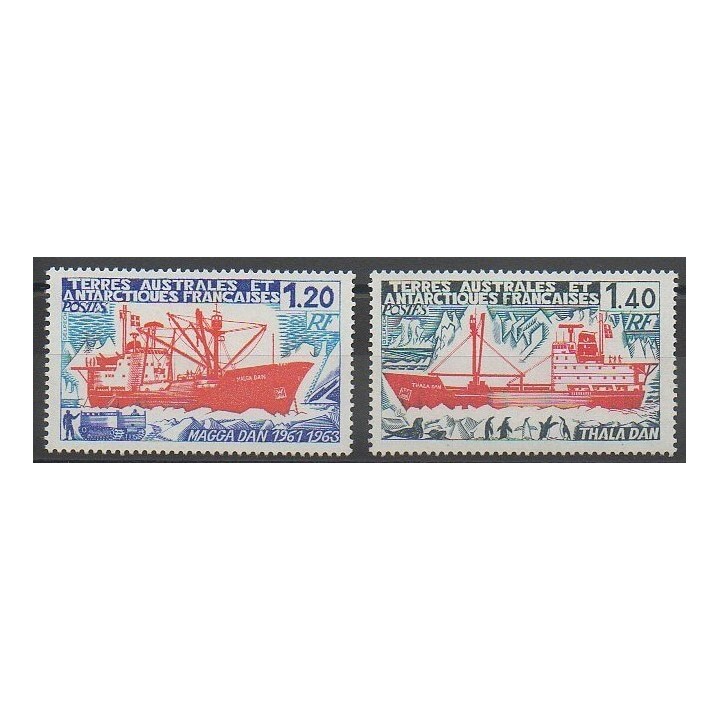 Timbres - TAAF - 1977 - No 66/67 - Navigation