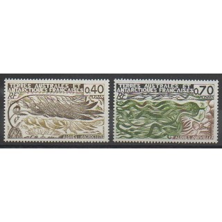 Timbres - TAAF - 1977 - No 68/69 - Flore