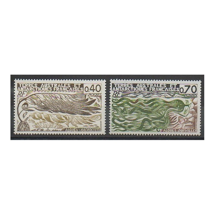 Stamps - French Southern and Antarctic Territories - Post - 1977 - Nb 68/69 - Flora