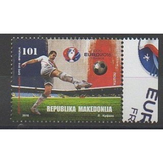 Timbres - Macédoine - 2016 - No 728 - Football
