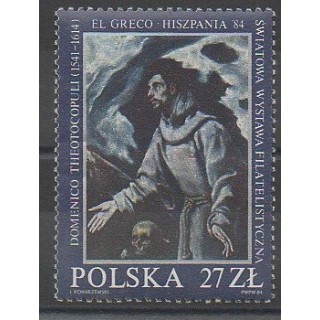 Timbres - Pologne - 1984 - No 2724 - Peinture