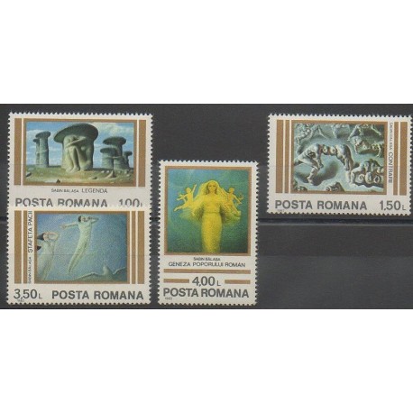 Romania - 1982 - Nb 3400/3403 - Paintings