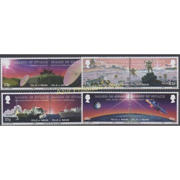 Timbres - Thème espace - Man (Ile de) - 2003 - No 1059/1066