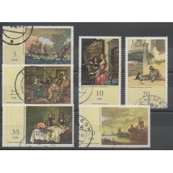 Allemagne orientale (RDA) - 1982 - No 2375/2380 - Peinture - Oblitéré