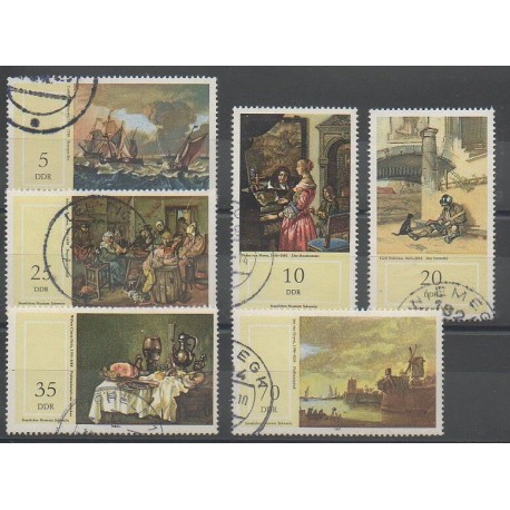 Allemagne orientale (RDA) - 1982 - No 2375/2380 - Peinture - Oblitéré