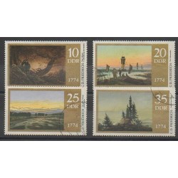 Allemagne orientale (RDA) - 1974 - No 1939/1942 - Peinture - Oblitéré