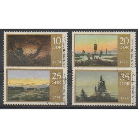 Allemagne orientale (RDA) - 1974 - No 1939/1942 - Peinture - Oblitéré