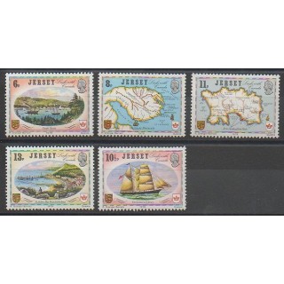 Stamps - Jersey - 1978 - Nb 174/178 - Boats