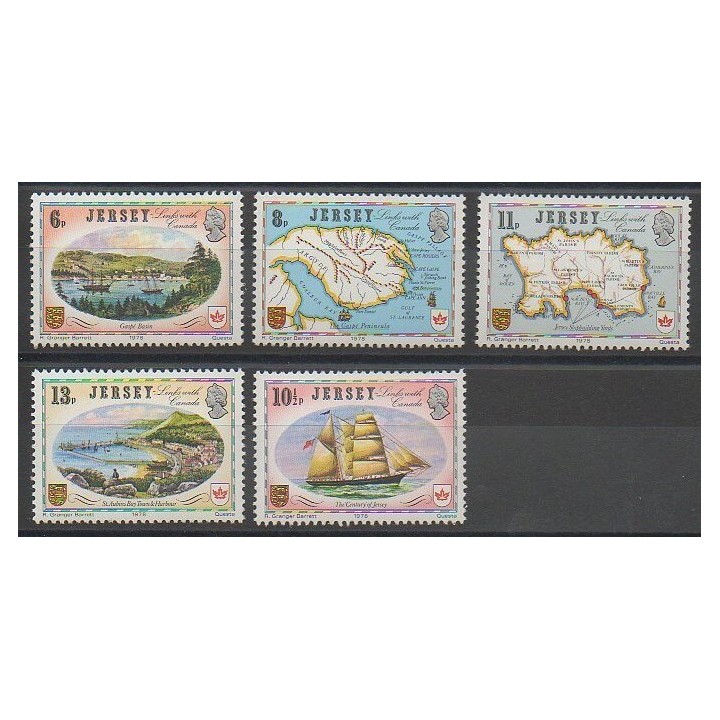 Timbres - Jersey - 1978 - No 174/178 - Navigation