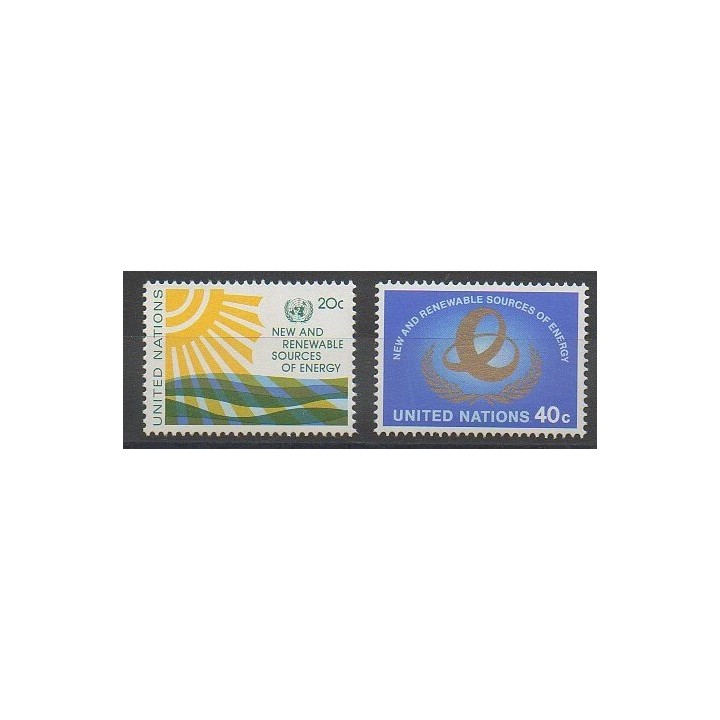 Timbres - Nations Unies (ONU - New-York) - 1981 - No 339/340 - Environnement