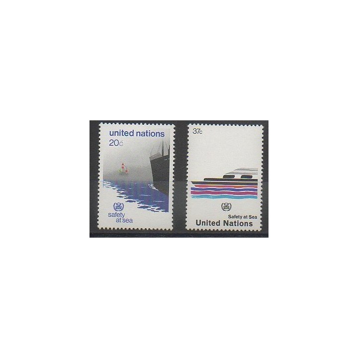 Stamps - United Nations (UN - New York) - 1983 - Nb 385/386 - Boats