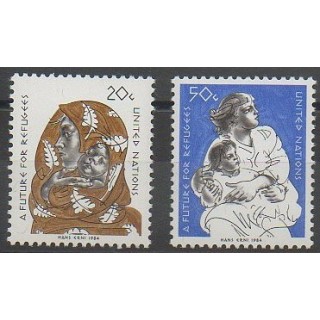 Timbres - Nations Unies (ONU - New-York) - 1984 - No 414/415