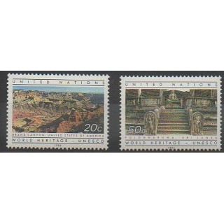 Stamps - United Nations (UN - New York) - 1984 - Nb 412/413 - Sights