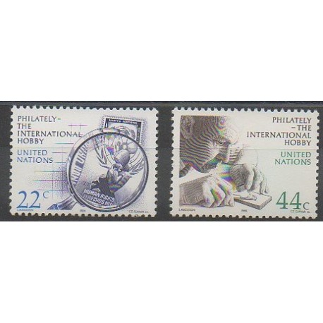 Nations Unies (ONU - New-York) - 1986 - No 463/464 - Timbres sur timbres