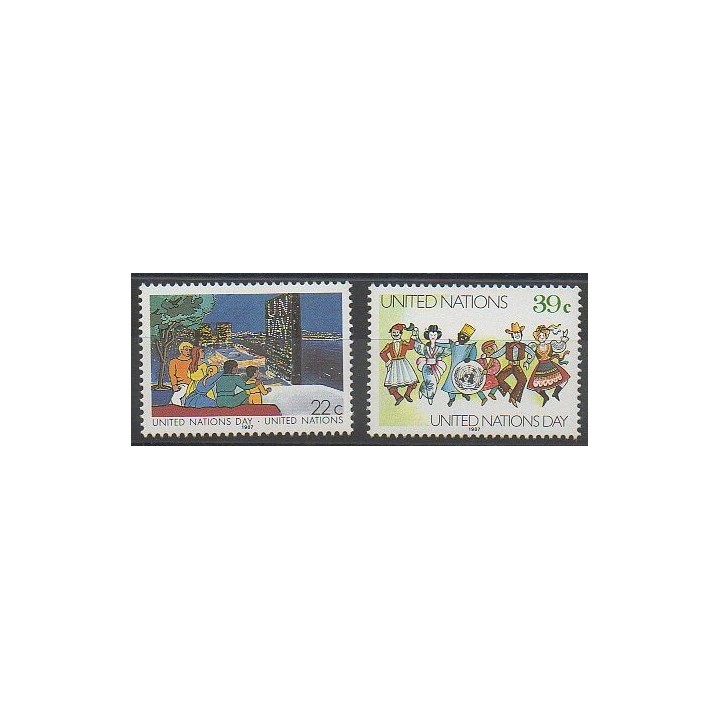 Stamps - United Nations (UN - New York) - 1987 - Nb 508/509