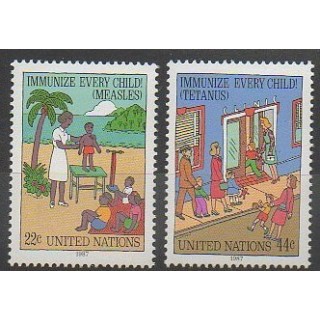Stamps - United Nations (UN - New York) - 1987 - Nb 510/511 - Health