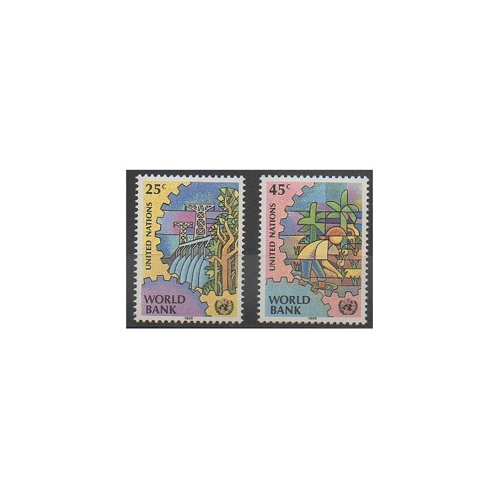 Stamps - United Nations (UN - New York) - 1989 - Nb 539/540
