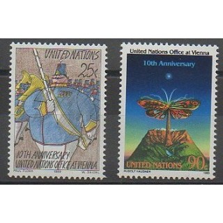 Timbres - Nations Unies (ONU - New-York) - 1989 - No 545/546