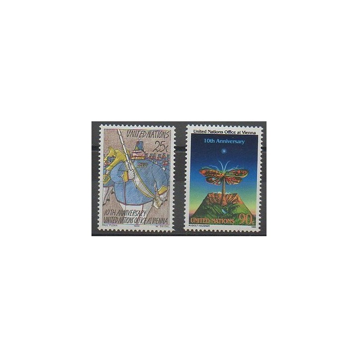 Stamps - United Nations (UN - New York) - 1989 - Nb 545/546