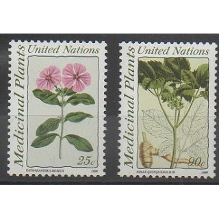 Stamps - United Nations (UN - New York) - 1990 - Nb 572/573 - Flora