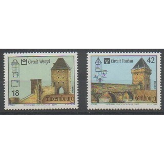 Timbres - Luxembourg - 2000 - No 1462/1463 - Monuments